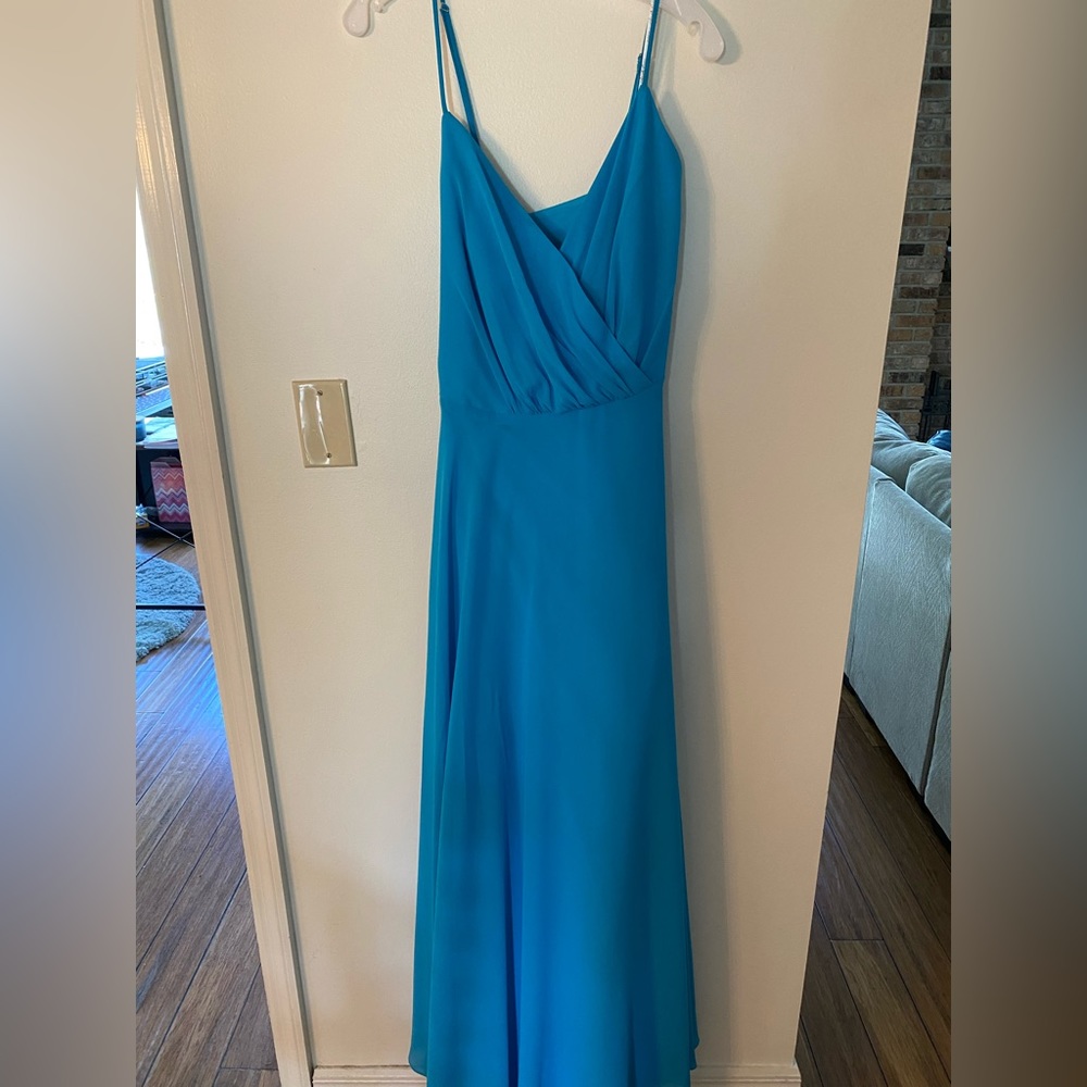 Teal gown. Size 20 bridesmaid dress from David’s Bridal. NWT.